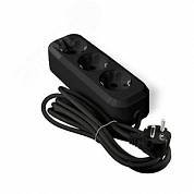 Универсал Удлинитель 3гн 3м с/з черный