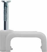 Скоба 6мм плоская пластиковая (50шт) NCR-06-50