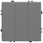 Выключатель 3 кл. (механизм) 10А платиново-серый